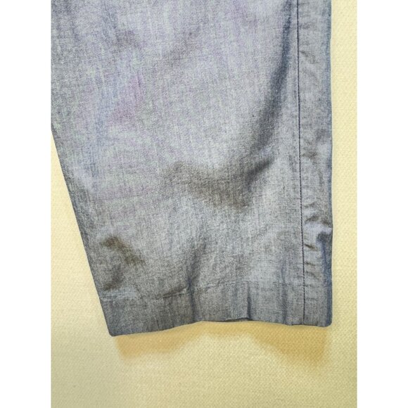 Express Photographer Men's Flat Front Dress Pants Size 34/32 Blue Lightweight - Picture 7 of 11